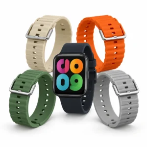 EZRA SMY34 smart watch with interchangeable colored straps