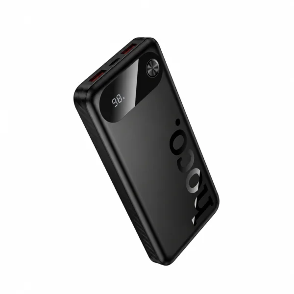 Black Hoco J154 power bank on a white background