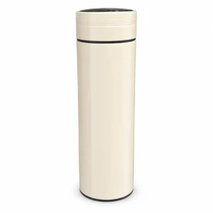 Cream 500ml thermos with a temperature-display lid