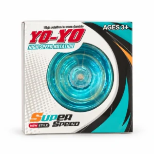 Turquoise yo-yo in Super Speed retail packaging